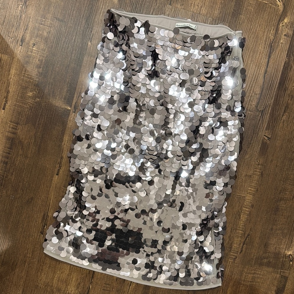 Abercrombie & Fitch sequin mid skirt